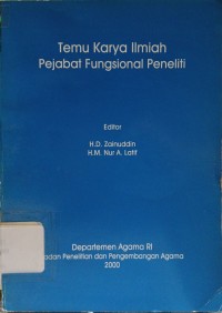 Temu Karya Ilmiah Pejabat Fungsional Peneliti