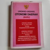 Undang-Undang Otonomi Daerah (Baru)