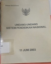 Undang-undang SIstem Pendidikan Nasional