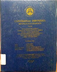 Universitas Indonesia Program Pasca Sarjana