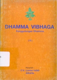 Dhamma Vibhaga: Penggolongan Dhamma II