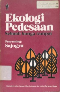 Ekologi Pedesaan : Sebuah Bunga Rampai