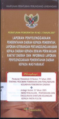 Peraturan Pemerintah RI No. 3 Tahun 2007 Tentang Laporan Penyelenggaraan Pemerintahan Daerah Kepada Pemerintah, Laporan Keterangan Pertanggungjawaban Kepala Daerah Kepada Dewan Perwakilan Rakyat Daerah