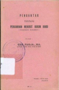 Pengantar Tentang Perkawinan Menurut Hukum Hindu