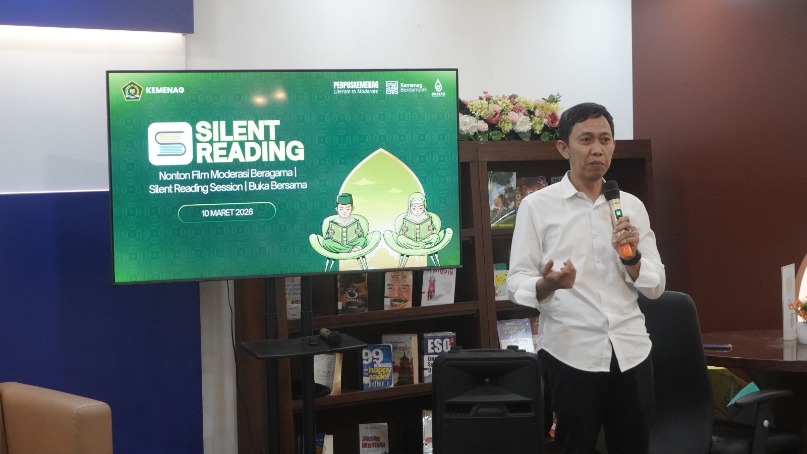 "Silent Reading" Ngabuburit Asyik Ala Perpustakaan Kemenag RI, Simak Keseruannya!