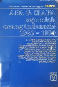 Apa & Siapa Sejumlah Orang Indonesia 1983-1984