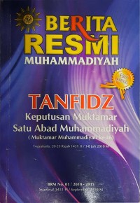 Berita Resmi Muhammadiyah No. 01/2010-2015/Syawwal 1431 H/September 2010 M