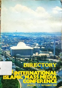 Image of Directory 1st International Islamic Mass Media Conference