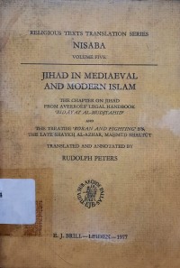 Jihad In Mediaeval and Modern Islam