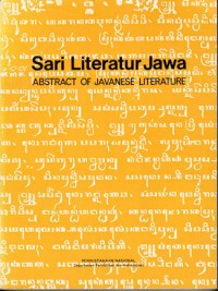 Sari Literatur Jawa Abstract Of Javanese Literature III