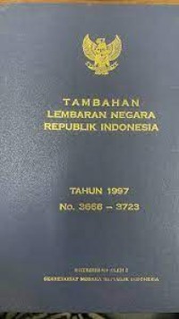 Image of Tambahan Lembaran Negara Republik Indonesia Tahun 1977 No. 3094-3113